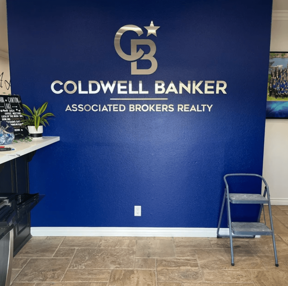 Coldwell Banker Laser Cut Logo Sign, Custom Businnes Sign, Beauty Salon Sign, 3D Business Sign, Personalized Laser Cut Logo Sign, Custom Laser Cut, Logo With Raised 3D Design, Dentist Signage, Beauty Salon Signage - Pupax Signs