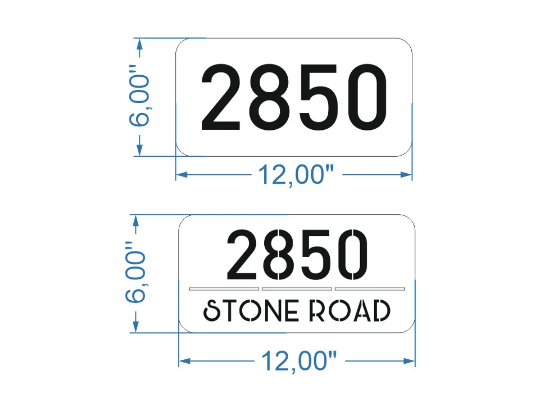 Custom Addres Sign, LED House Number Sign, Address plaque Metal, Door Addres Sign, LED Backlit Numbers, Metal Stainless Steel Material - Pupax Signs