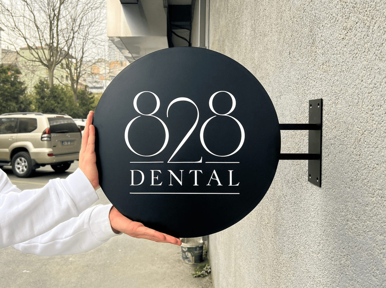 Exterior Double Sided Sign, Custom Blade Led Sign, Led Light Box Double Sided Sign, Wall Mounted Sign, Blade Sign, Personalized Blade Sign - Pupax Signs