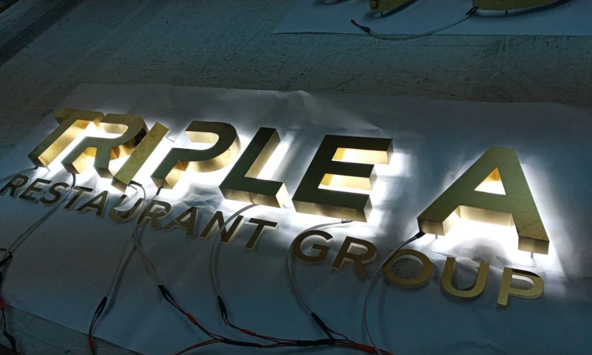 3D Custom Led Sign, Custom Halo Led Wall Logo, Illuminated Logo Sign, Personalized Signage, Office, Lobby & Reception Sign, Pupax