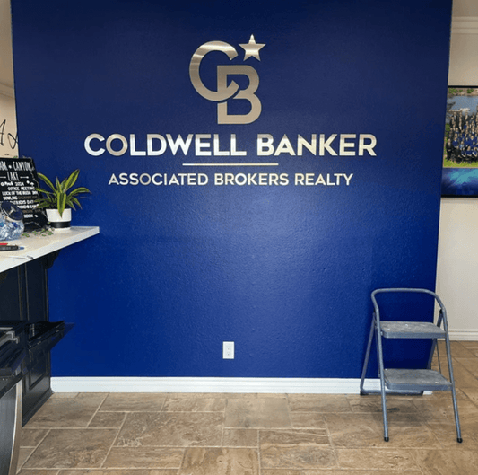 Coldwell Banker Laser Cut Logo Sign, Custom Businnes Sign, Beauty Salon Sign, 3D Business Sign, Personalized Laser Cut Logo Sign, Custom Laser Cut, Logo With Raised 3D Design, Dentist Signage, Beauty Salon Signage - Pupax Signs