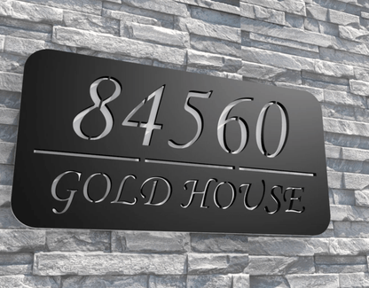 Custom Addres Sign, LED House Number Sign, Address plaque Metal, Door Addres Sign, LED Backlit Numbers, Metal Stainless Steel Material - Pupax Signs