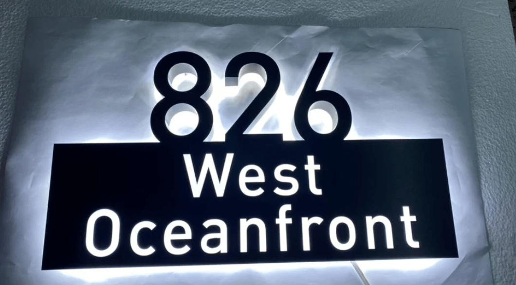 Custom Halo Led, Illuminated Logo Sign, Brushed Metal Logo, 3D Design, Personalized Signage, Turn your logo into sign, Custom Office Sign - Pupax Signs