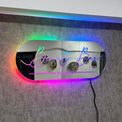 Custom Led Pixel Sign, Personalized RGB Sign, Small Business Sign, Backlit 3D Logo, RGB Light Up Wall Decor, Personalized Backlit Logo Sign - Pupax Signs