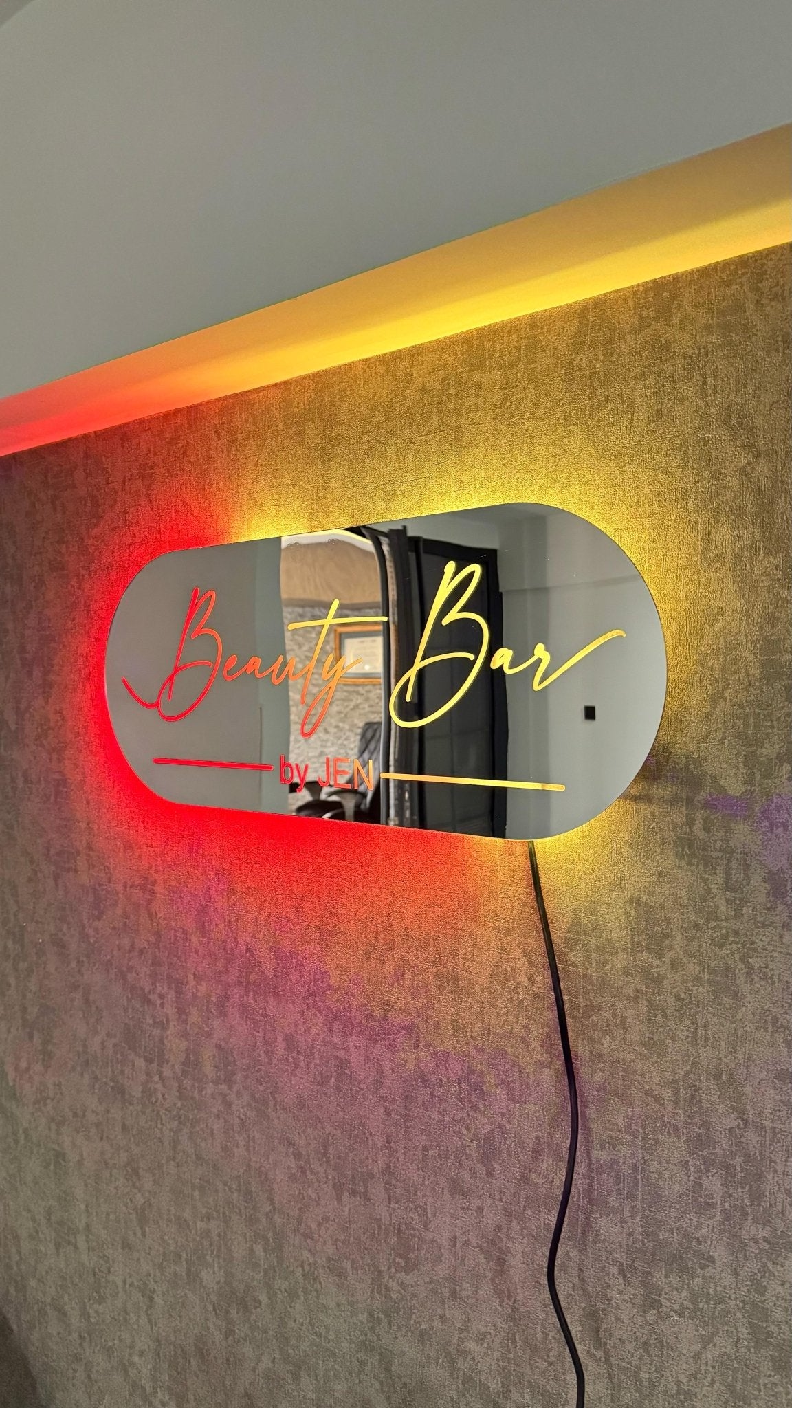 Custom Led Pixel Sign, Personalized RGB Sign, Small Business Sign, Backlit 3D Logo, RGB Light Up Wall Decor, Personalized Backlit Logo Sign - Pupax Signs