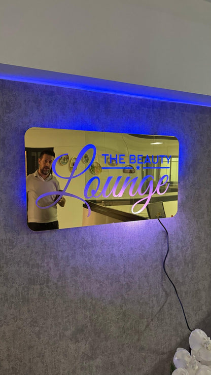 Custom Led Pixel Sign, Personalized RGB Sign, Small Business Sign, Backlit 3D Logo, RGB Light Up Wall Decor, Personalized Backlit Logo Sign - Pupax Signs