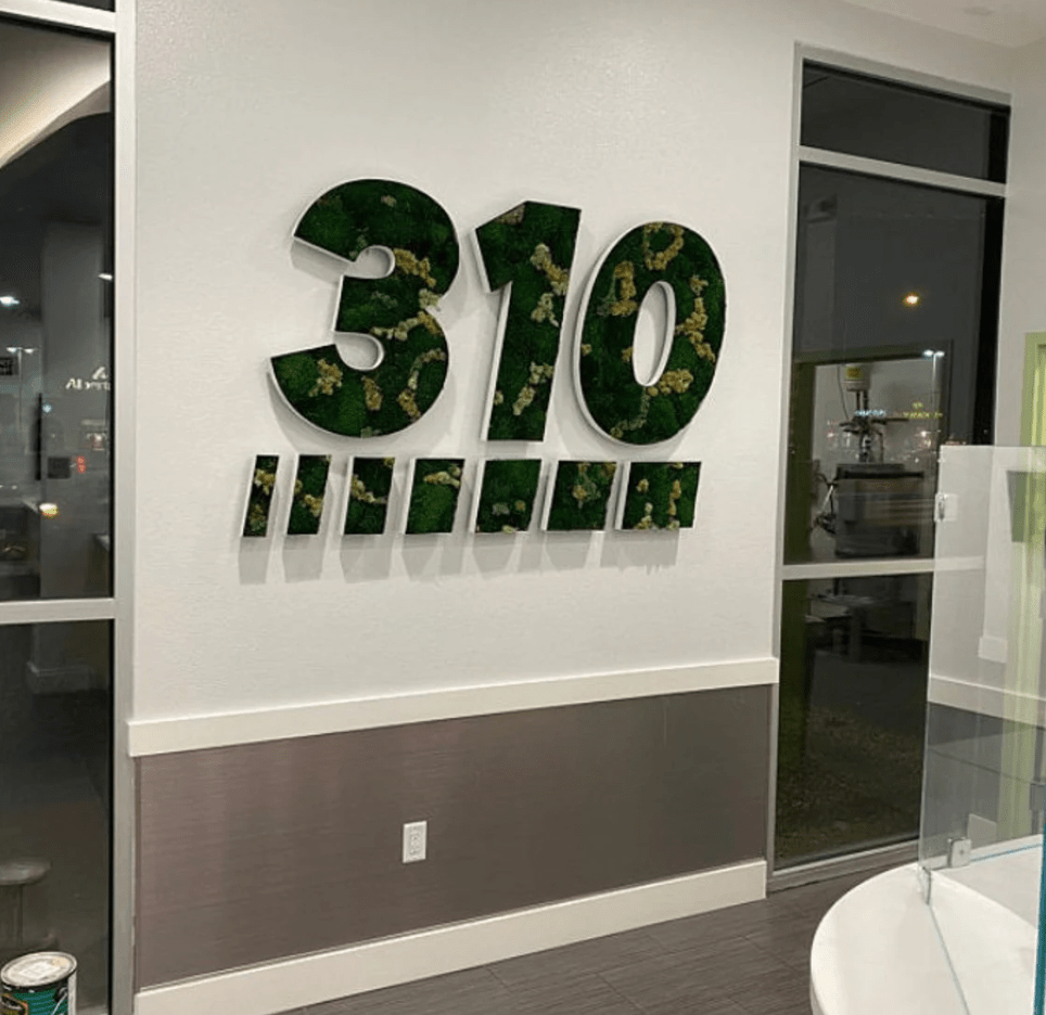 Custom Moss Letter, Real Moss Wall Art, Custom Moss Sign, Wall Moss Decor, Moss Letter, Company Logo Moss, Maintenance Free Moss, Lichen - Pupax Signs