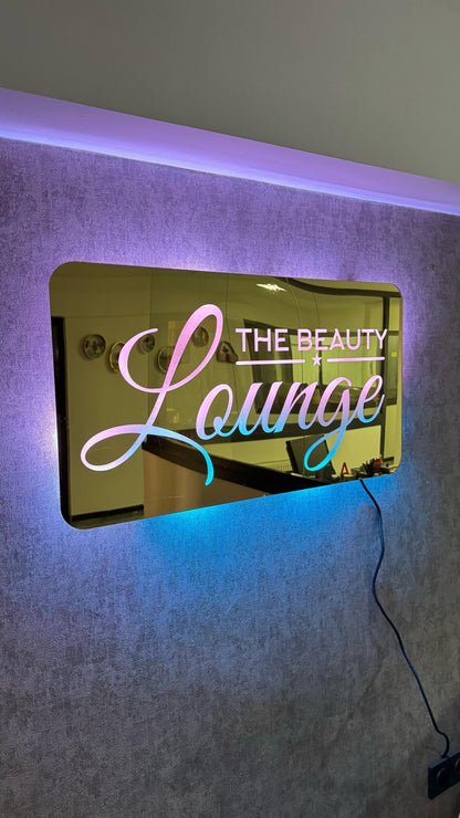Personalized Illuminated Sign, Custom Backlit Logo, Small Led Business Sign, Backlit 3D Logo, Pixel Led Logo Sign, Pixel Led Sign, RGB Sign - Pupax Signs