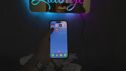 Personalized Illuminated Sign, Custom Backlit Logo, Small Led Business Sign, Backlit 3D Logo, Pixel Led Logo Sign, Pixel Led Sign, RGB Sign